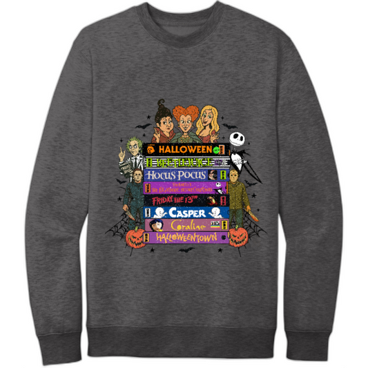 90s halloween vhs - sweatshirt