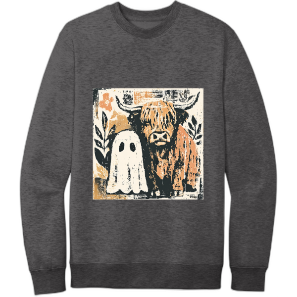 cow & ghost - sweatshirt