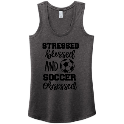 Competitive Fan - Stressed & Blessed - Women's Racerback Tank