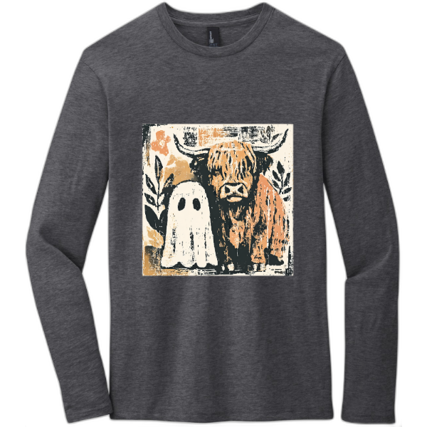 cow & ghost - long sleeve