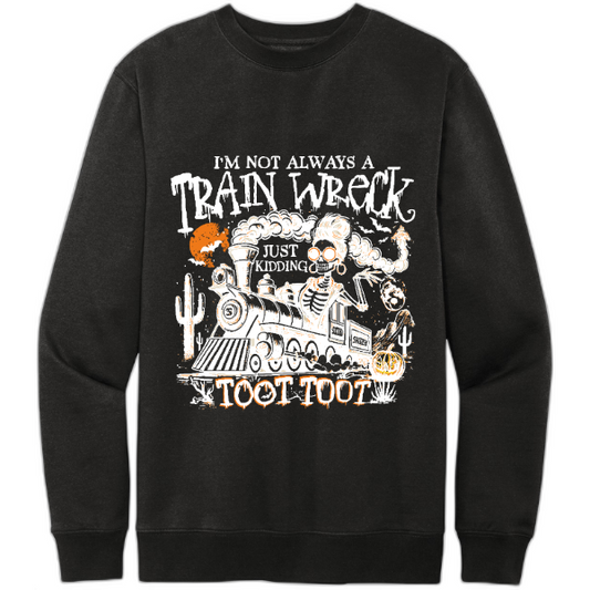 train wreck - sweatshirt