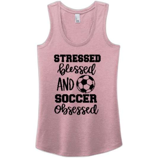 Competitive Fan - Stressed & Blessed - Women's Racerback Tank