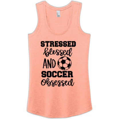 Competitive Fan - Stressed & Blessed - Women's Racerback Tank