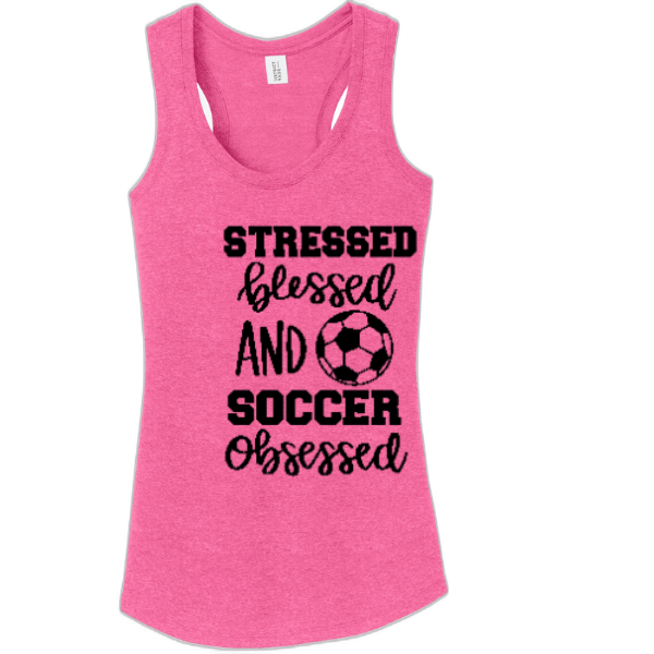 Competitive Fan - Stressed & Blessed - Women's Racerback Tank