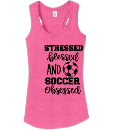 Competitive Fan - Stressed & Blessed - Women's Racerback Tank